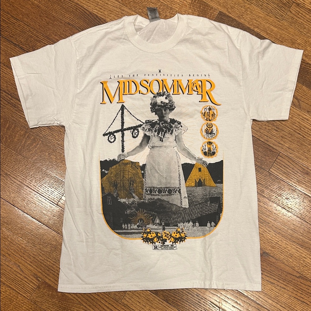 “Midsommar” A24 White Unisex Graphic T-Shirt - NWOT, Medium
